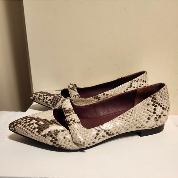 Marc by Marc Jacobs Snake Print Leather Mary Jane Pointy Flats Sz.8/38 Ret.$379 - Picture 8 of 8